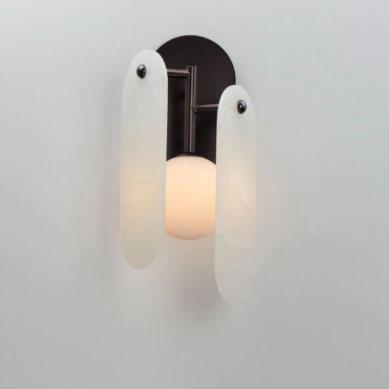 Studio M Alabaster Megalith Wall Sconce - XYlight