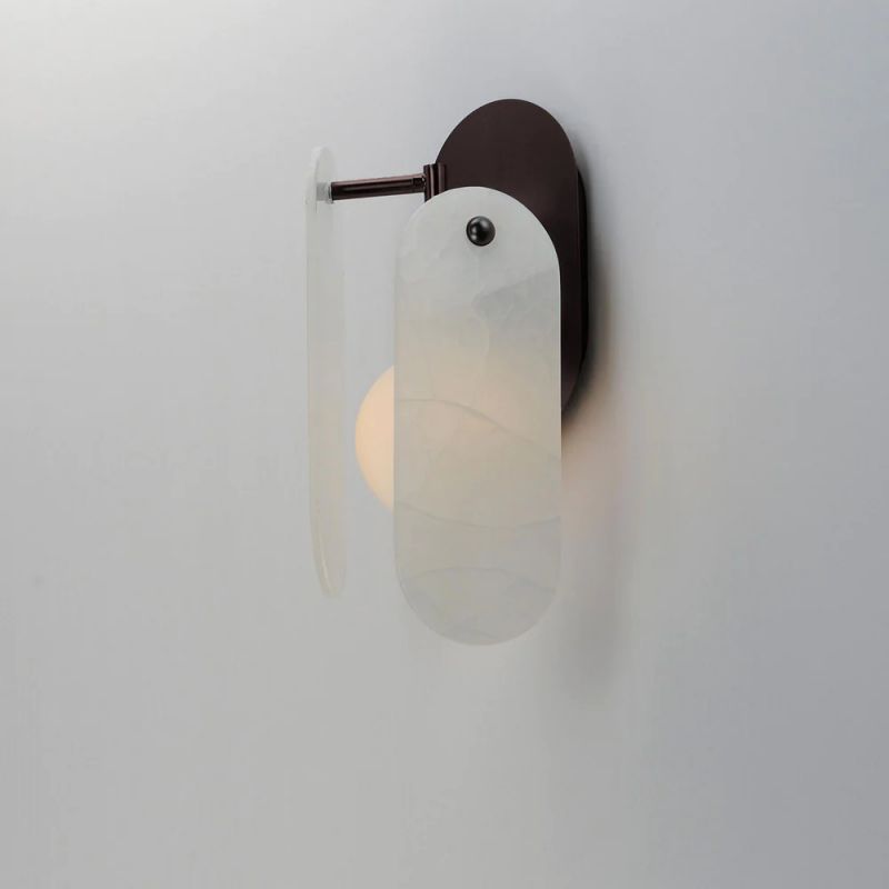 Studio M Alabaster Megalith Wall Sconce - XYlight