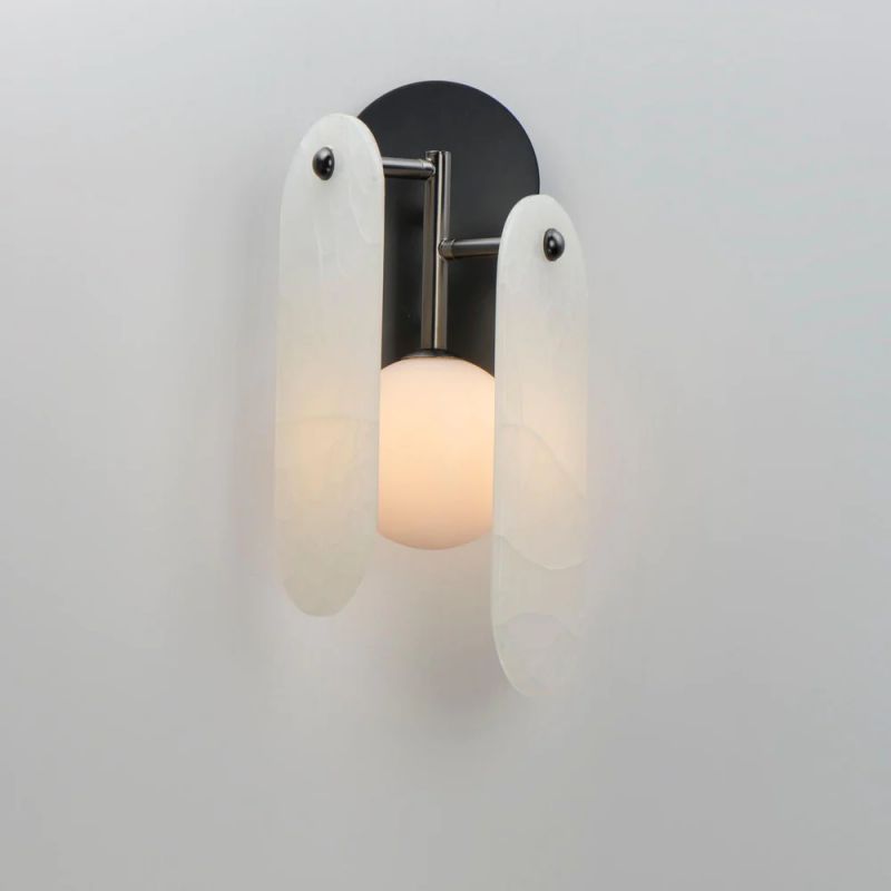 Studio M Alabaster Megalith Wall Sconce - XYlight