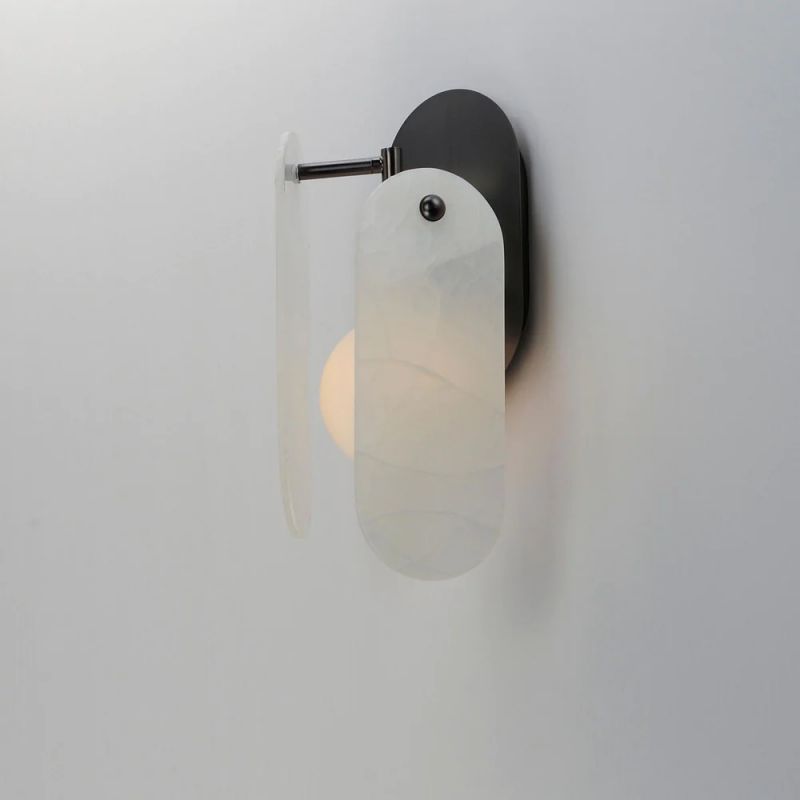 Studio M Alabaster Megalith Wall Sconce - XYlight