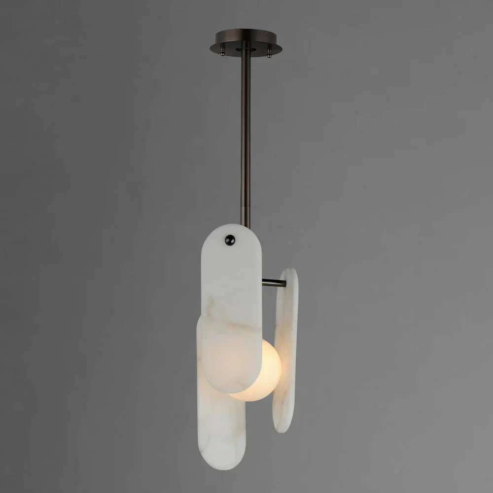 Studio M Alabaster Megalith Single Pendant - XYlight