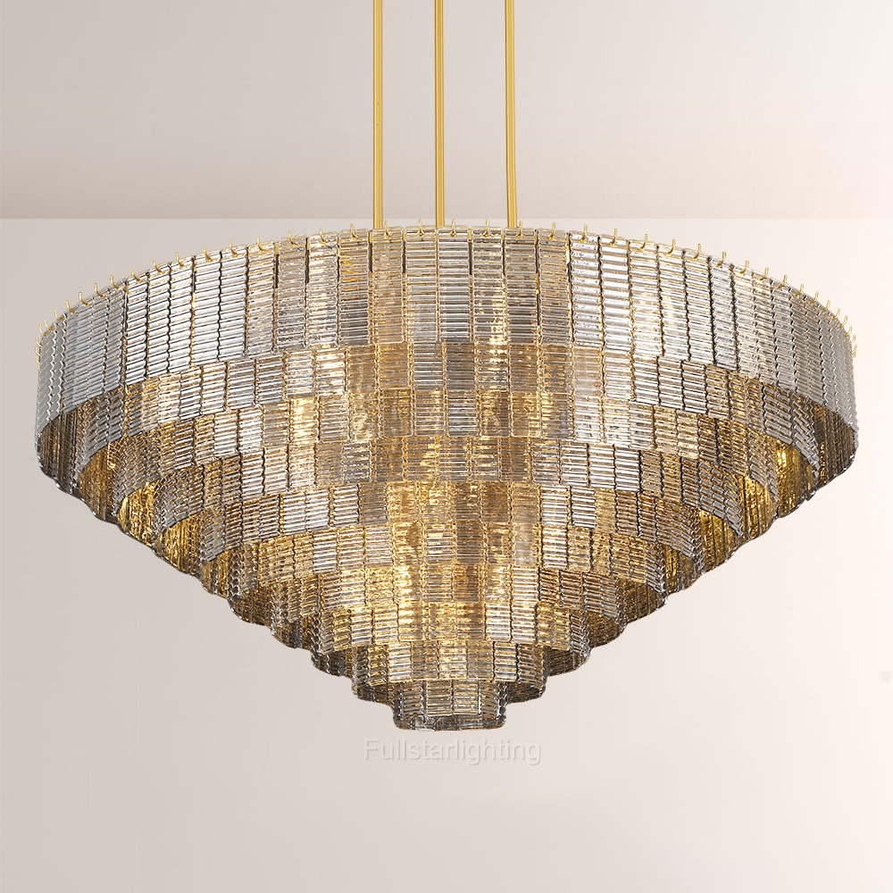Tanorlen Smoke Round Chandelier - XYlight