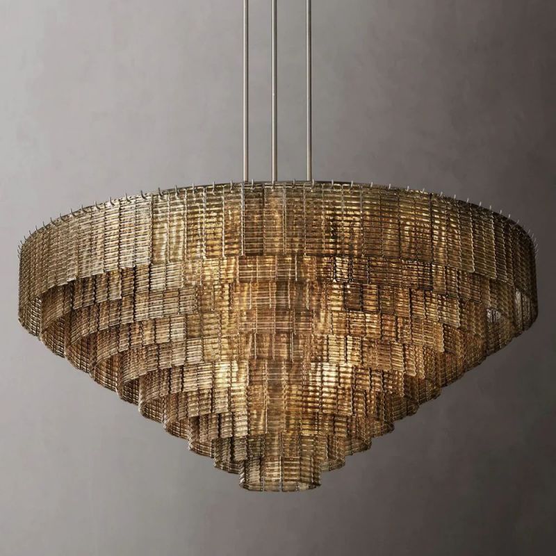 Tanorlen Smoke Round Chandelier - XYlight