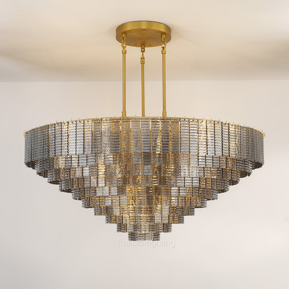 Tanorlen Smoke Round Chandelier - XYlight