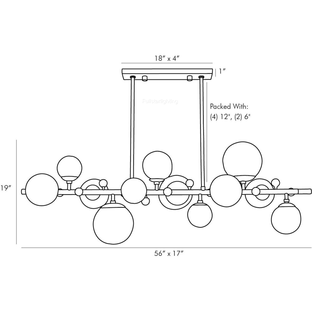 Troom Crystal Linear Chandelier - XYlight