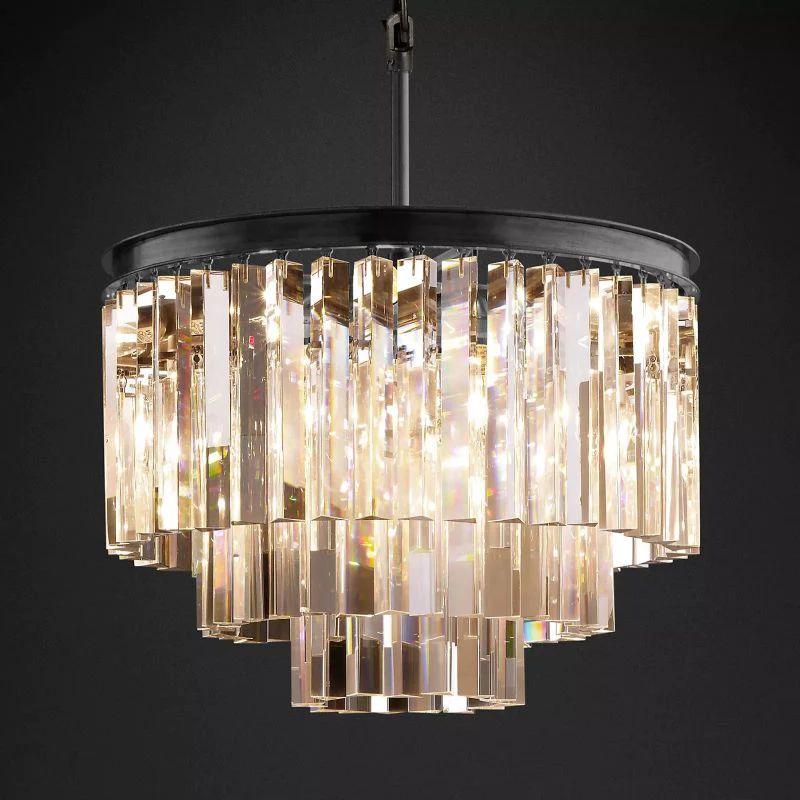 Velmado 1920s-Style Round Chandelier - XYlight