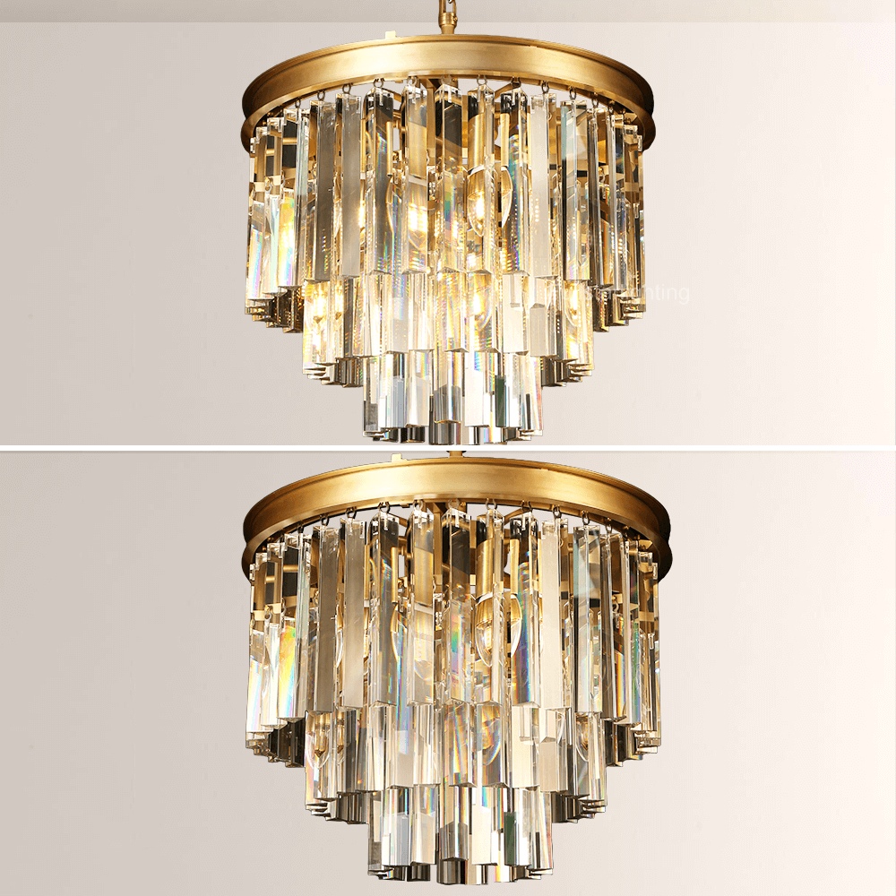 Velmado 1920s-Style Round Chandelier - XYlight