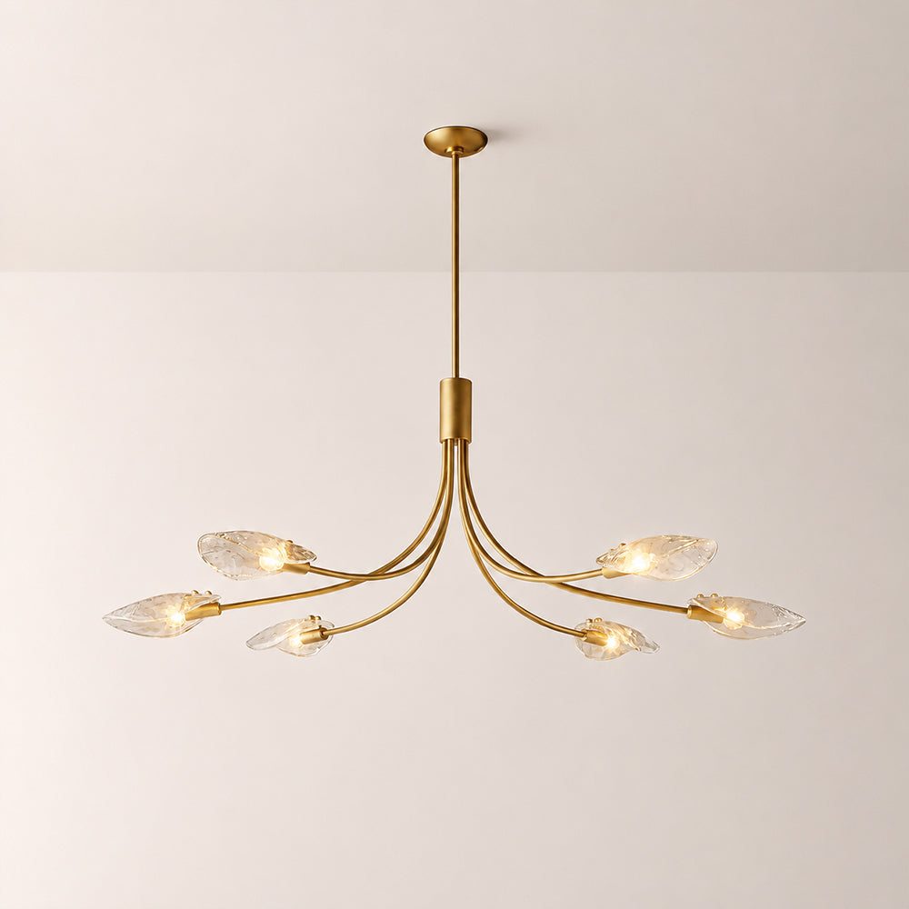 Velmavere Clear Glass Linear Chandelier - XYlight