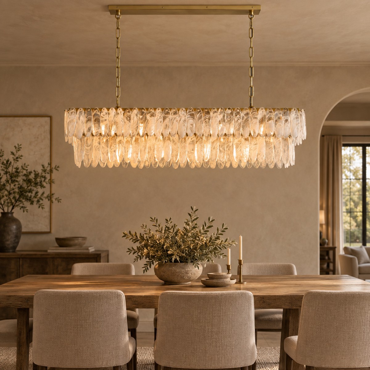Verna 2-Tier Linear Chandelier - XYlight