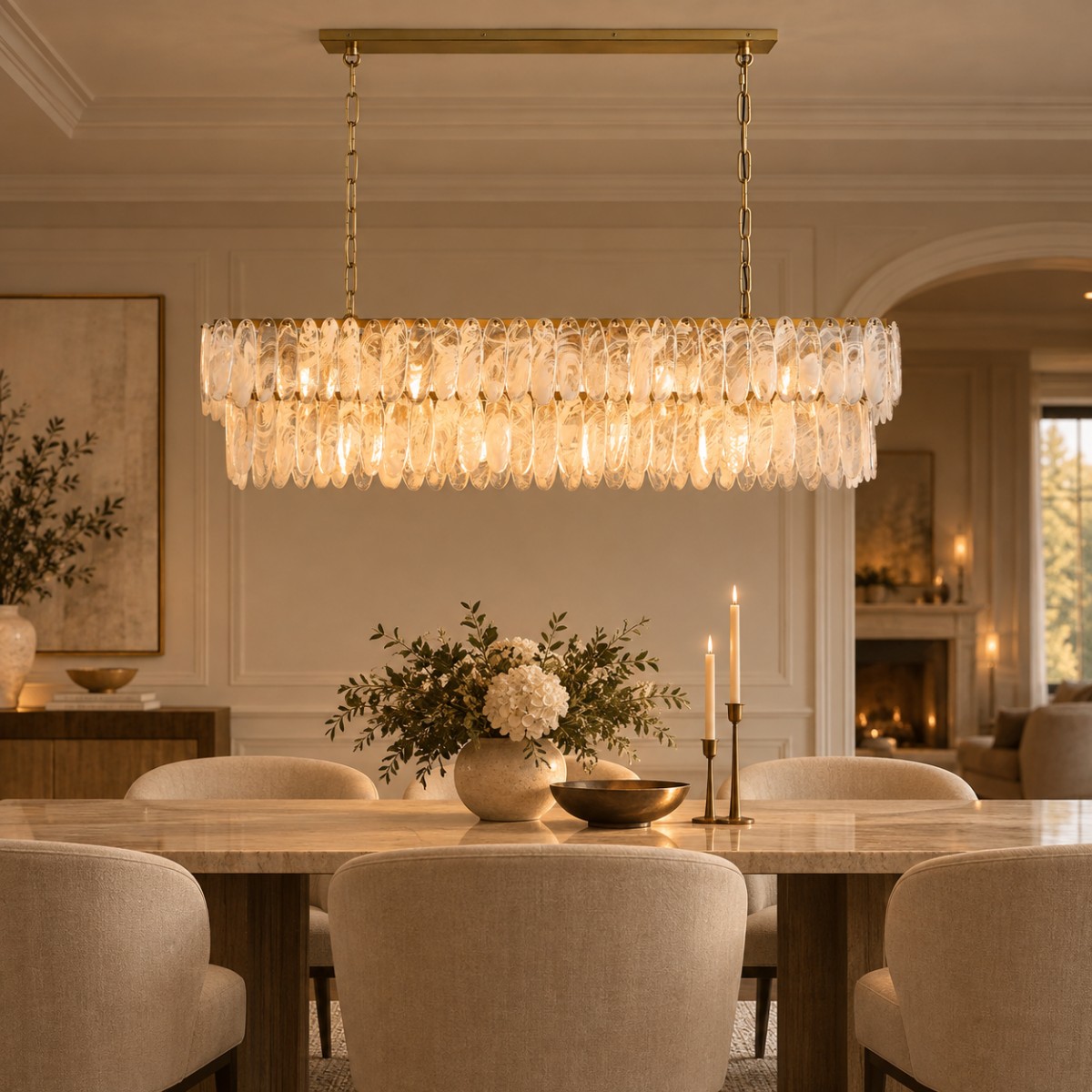 Verna 2-Tier Linear Chandelier - XYlight