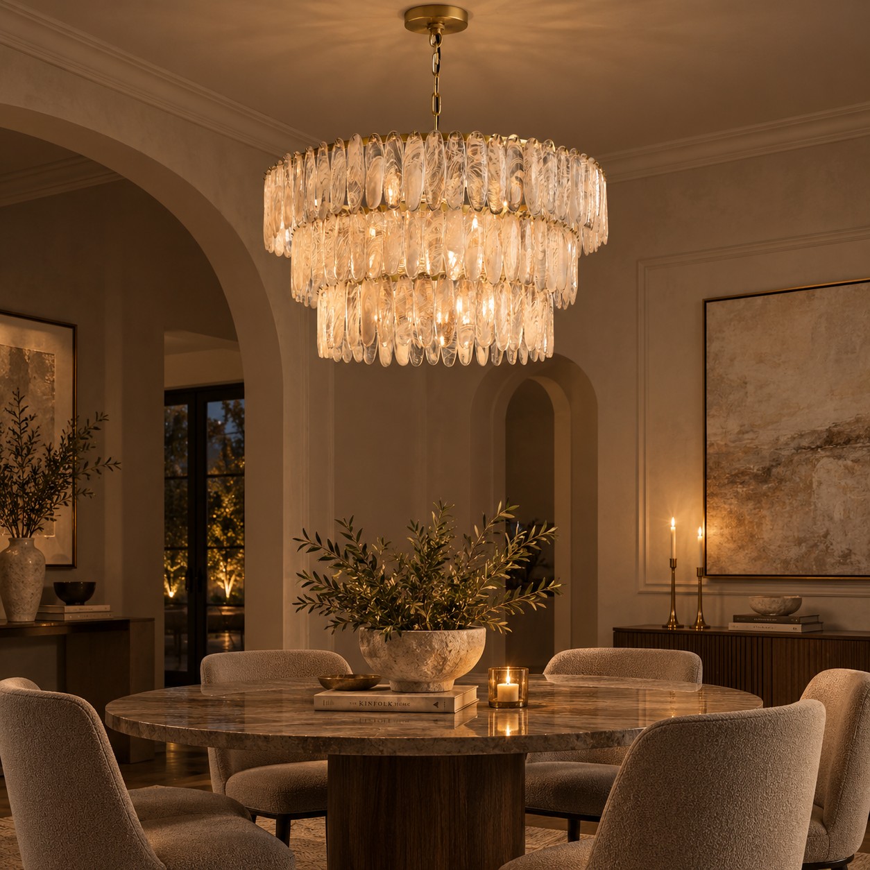 Verna 3-Tier Round Chandelier - XYlight