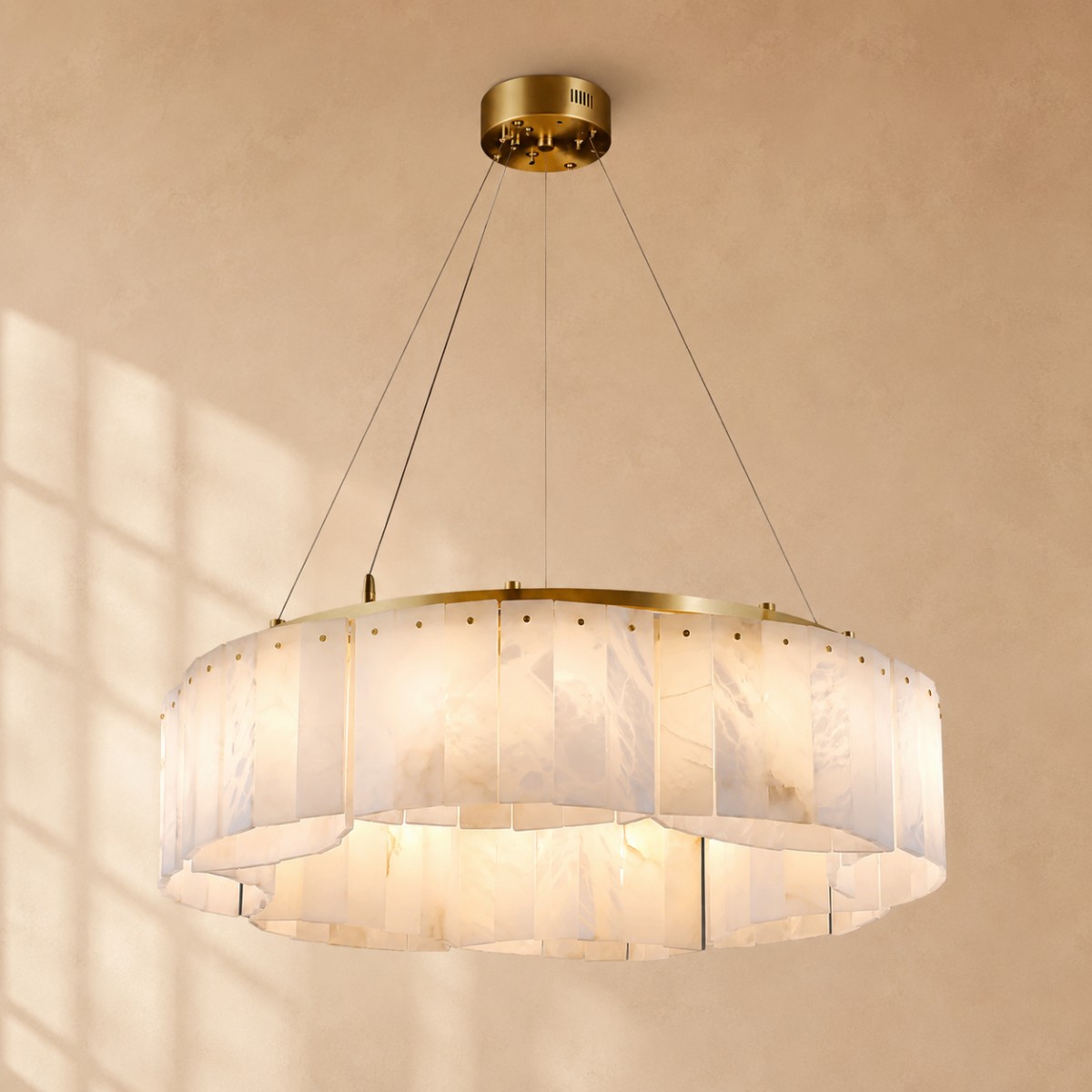 Villar Alabaster Round Chandelier - XYlight