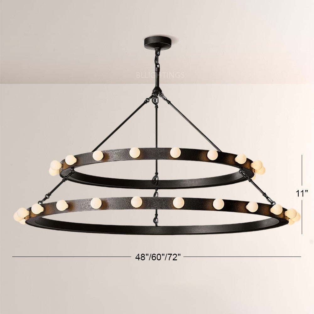 Viremont 2-Tier Round Chandelier - XYlight