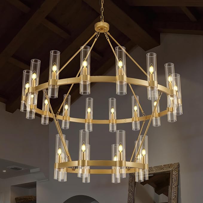 Wagon Wheel Chandelier 2 Tier - XYlight