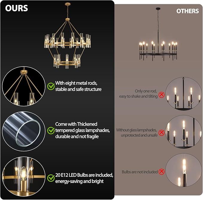 Wagon Wheel Chandelier 2 Tier - XYlight