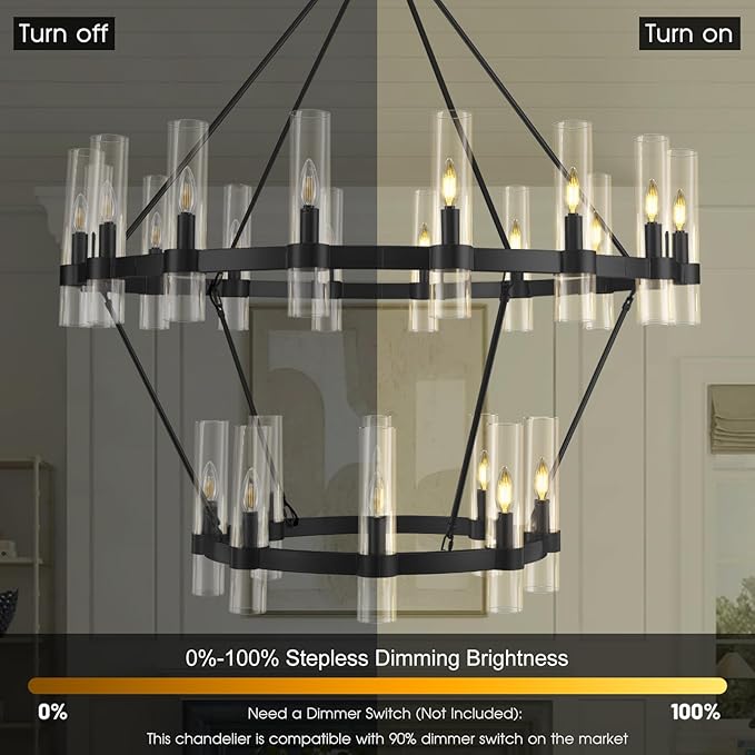 Wagon Wheel Chandelier 2 Tier - XYlight