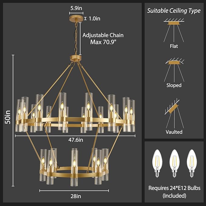 Wagon Wheel Chandelier 2 Tier - XYlight