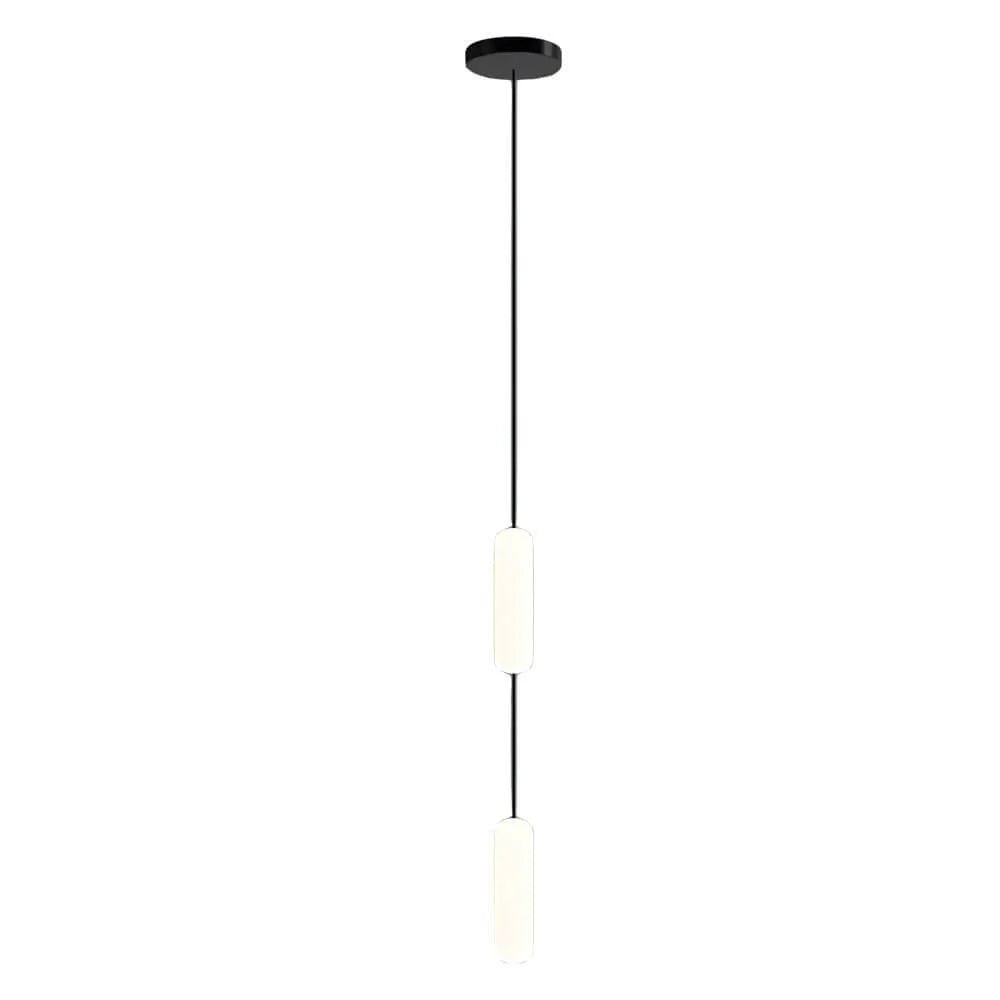 White Long Tube Multi Light Staircase Chandelier - XYlight