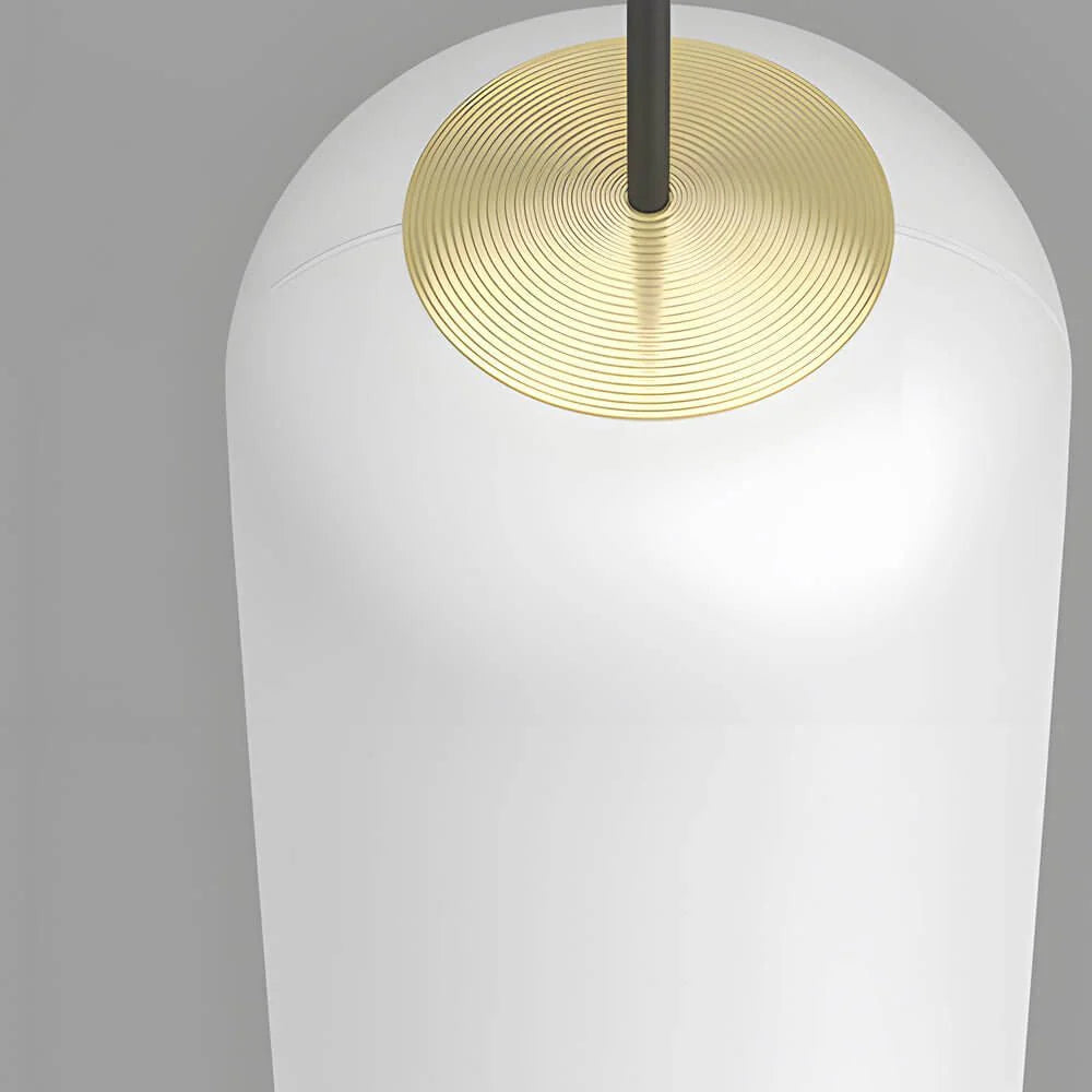 White Long Tube Multi Light Staircase Chandelier - XYlight