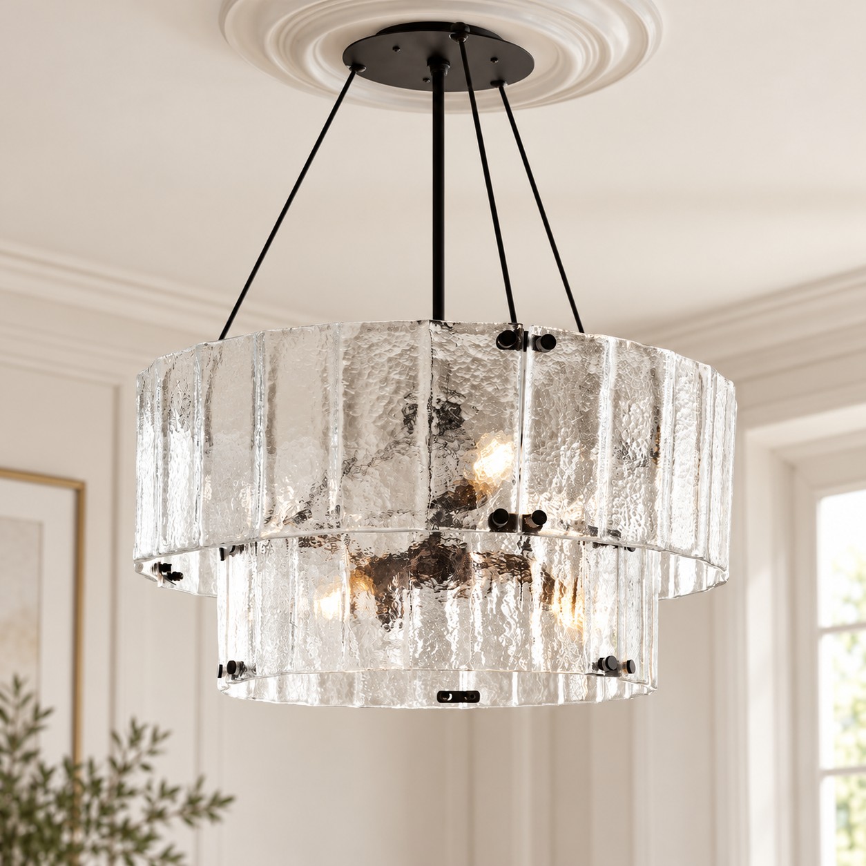 Willam 2 Tier Crystal Chandelier - XYlight